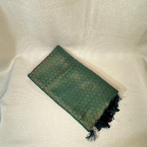 Saree Soft silk traditionnel léger et fluide - Vert