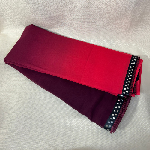 Saree dégradé - rose prune