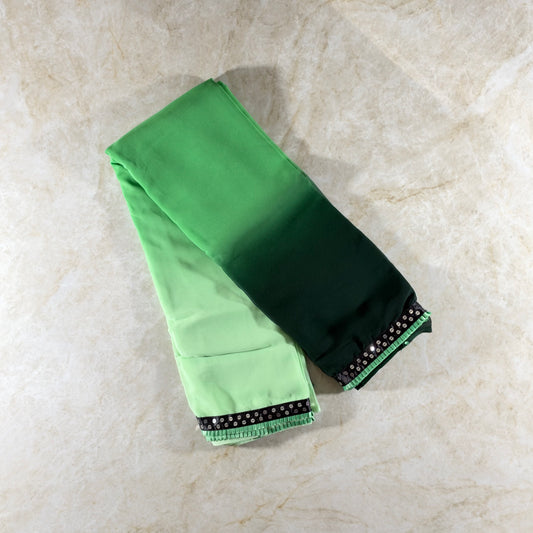 Saree dégradé - vert
