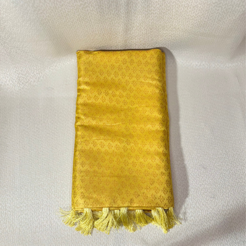 Saree Soft silk traditionnel léger et fluide - Jaune