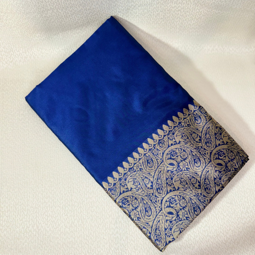 Saree silk léger avec large bordure – Violet